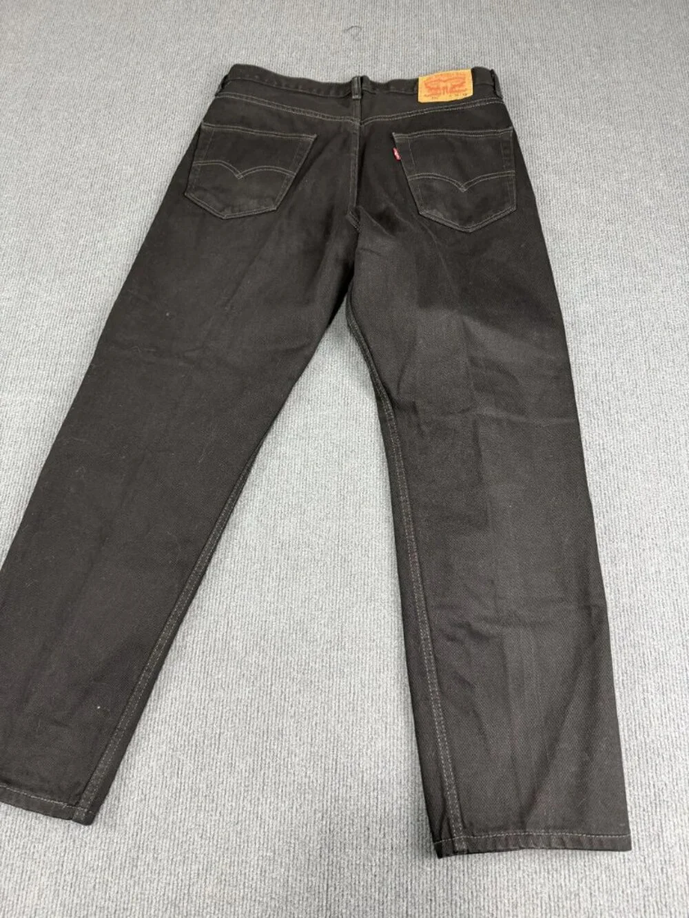 Levis 550 Mens Black Jeans Size W34 L30 Relaxed Fit Denim